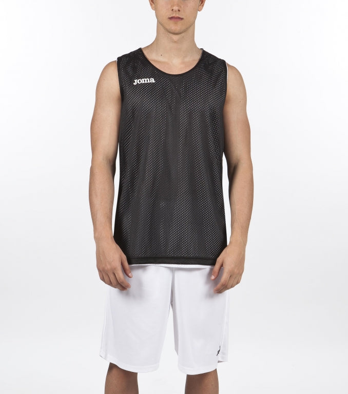 REVERSIBLET-SHIRT ARO SLEEVELESS - BIANCO-NERO - BIANCO-NERO