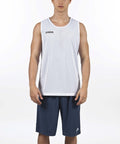 REVERSIBLET-SHIRT ARO SLEEVELESS - BLU NAVY-BIANCO - BLU NAVY-BIANCO