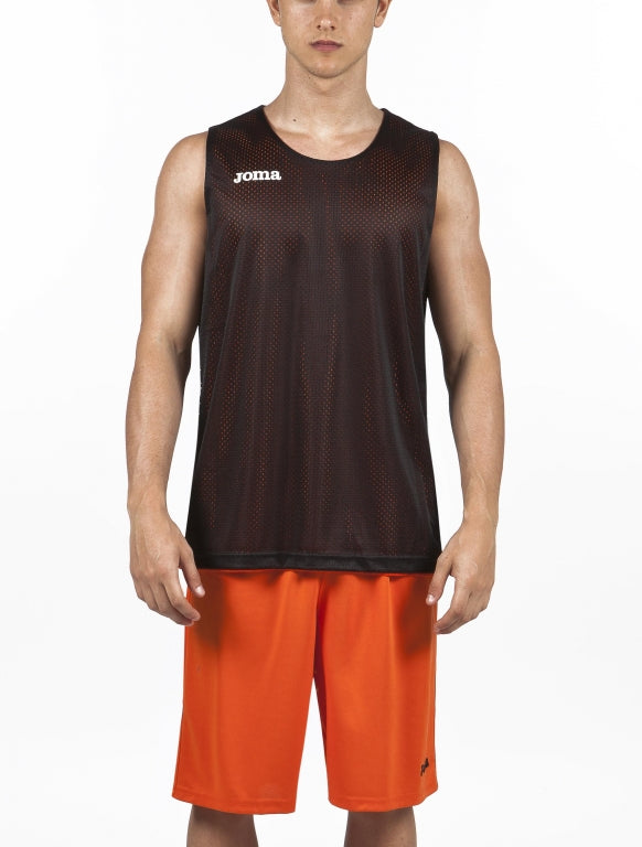 REVERSIBLET-SHIRT ARO SLEEVELESS - ARANCIONE-NERO - ARANCIONE-NERO