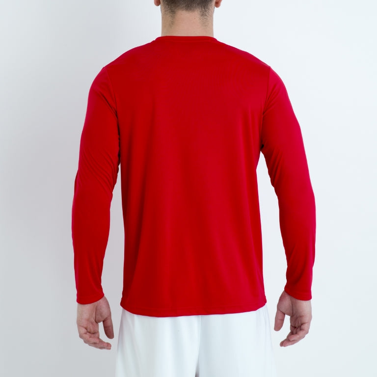 T-SHIRT COMBI L/S - ROSSO - ROSSO
