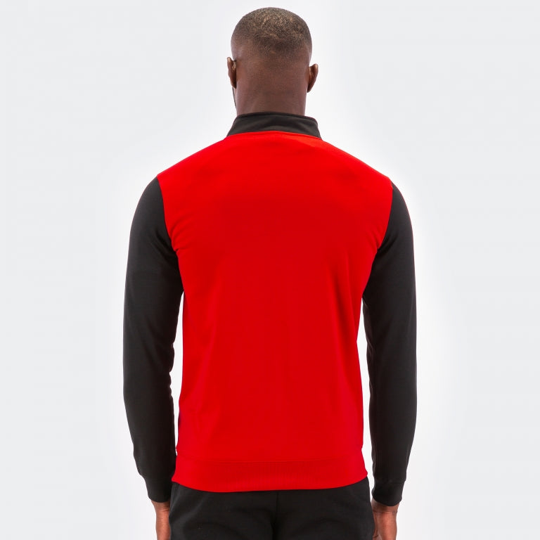 SWEATSHIRT WITH ZIP WINNER - ROSSO-NERO - ROSSO-NERO