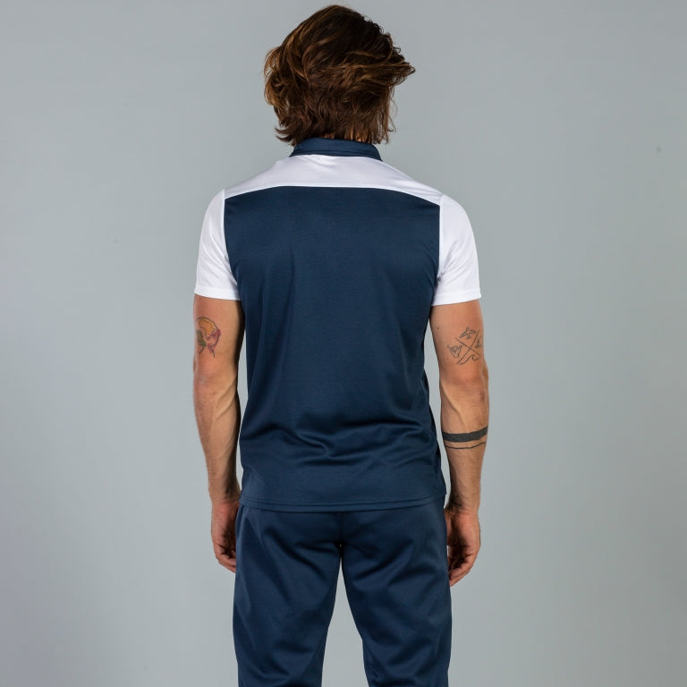 COMBI POLO SHIRT S/S - BLU NAVY-BIANCO - BLU NAVY-BIANCO