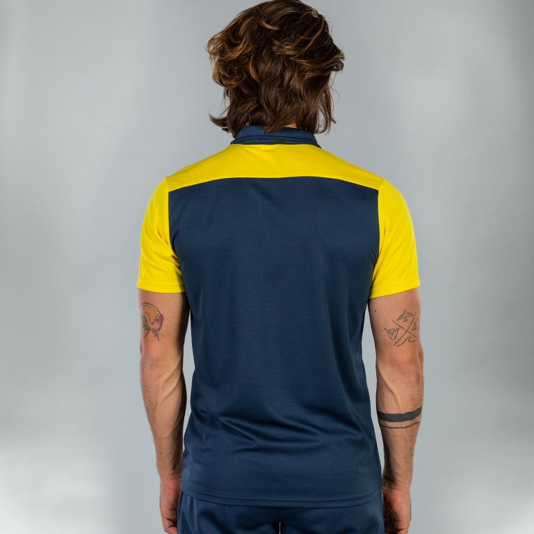 COMBI POLO SHIRT S/S - BLU NAVY-GIALLO - BLU NAVY-GIALLO