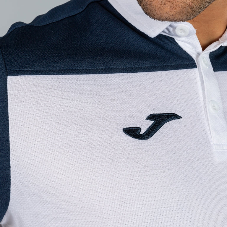 COMBI POLO SHIRT S/S - BIANCO-BLU NAVY - BIANCO-BLU NAVY