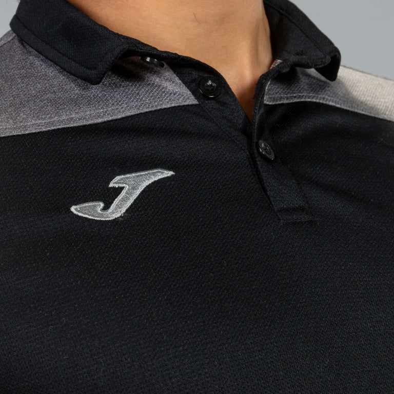 COMBI POLO SHIRT S/S - NERO-ANTRACITE - NERO-ANTRACITE