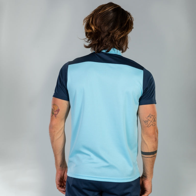 COMBI POLO SHIRT S/S - CELESTE-BLU NAVY - CELESTE-BLU NAVY