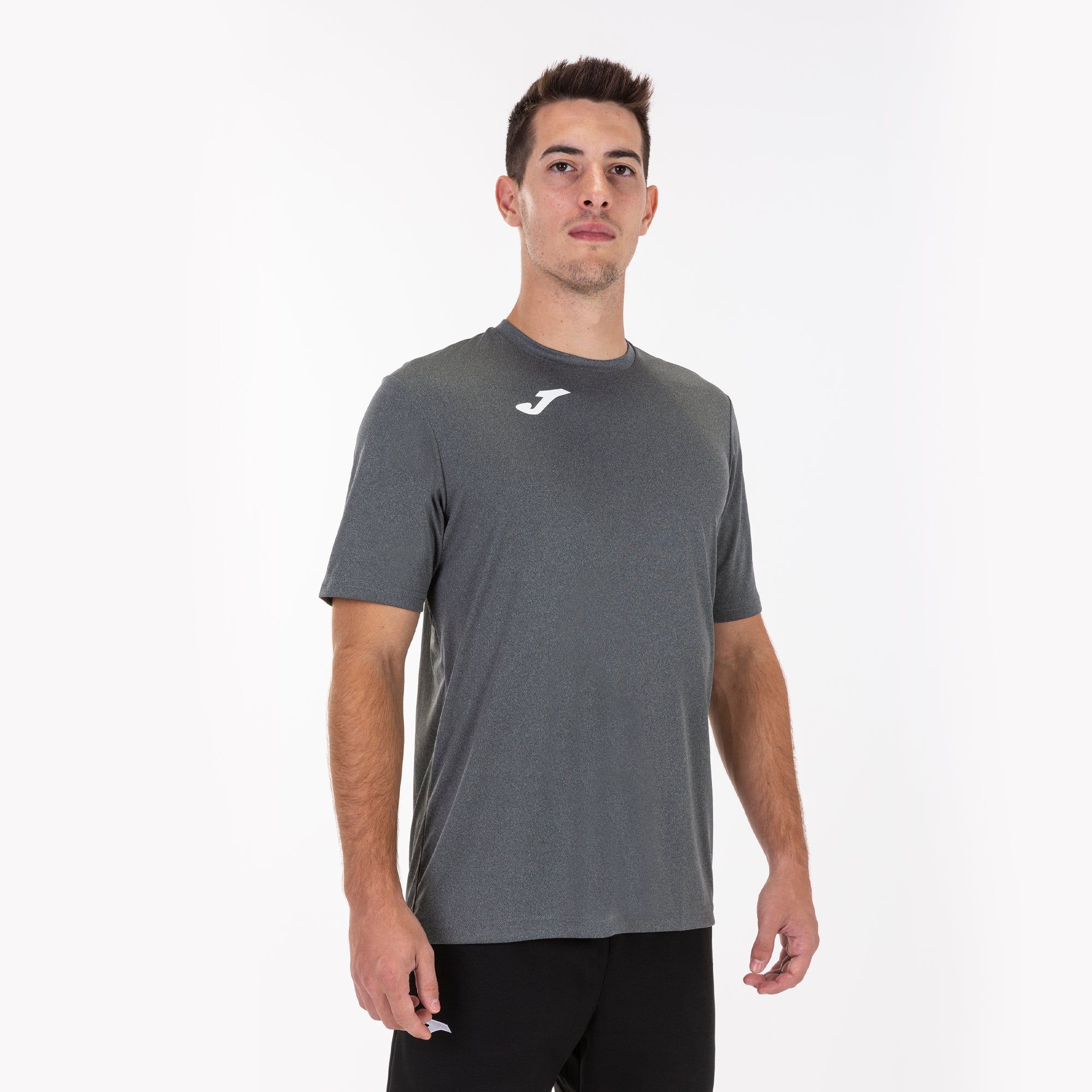 T-SHIRT COMBI S/S - GRIGIO MELANGE - GRIGIO MELANGE