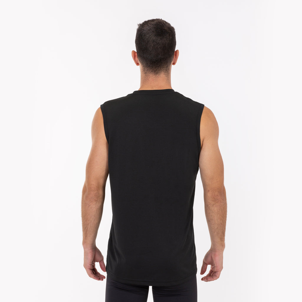 SLEEVELESS T-SHIRT COMBI - NERO - NERO