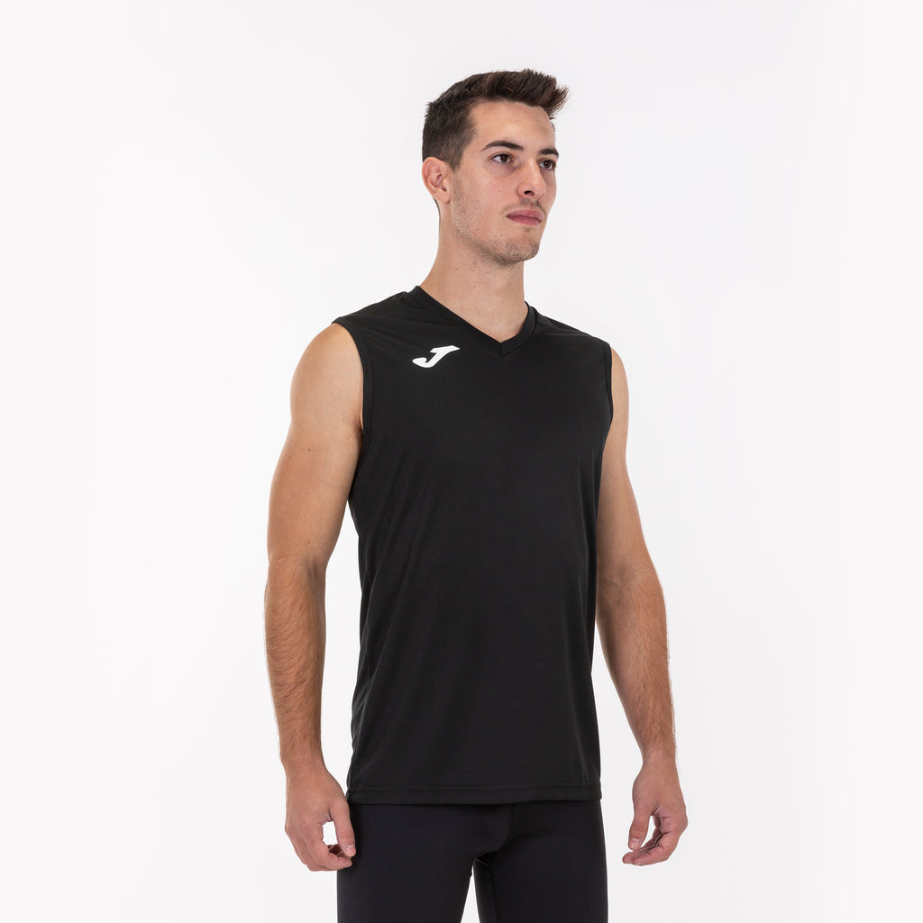 SLEEVELESS T-SHIRT COMBI - NERO - NERO