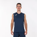 SLEEVELESS T-SHIRT COMBI - BLU NAVY - BLU NAVY