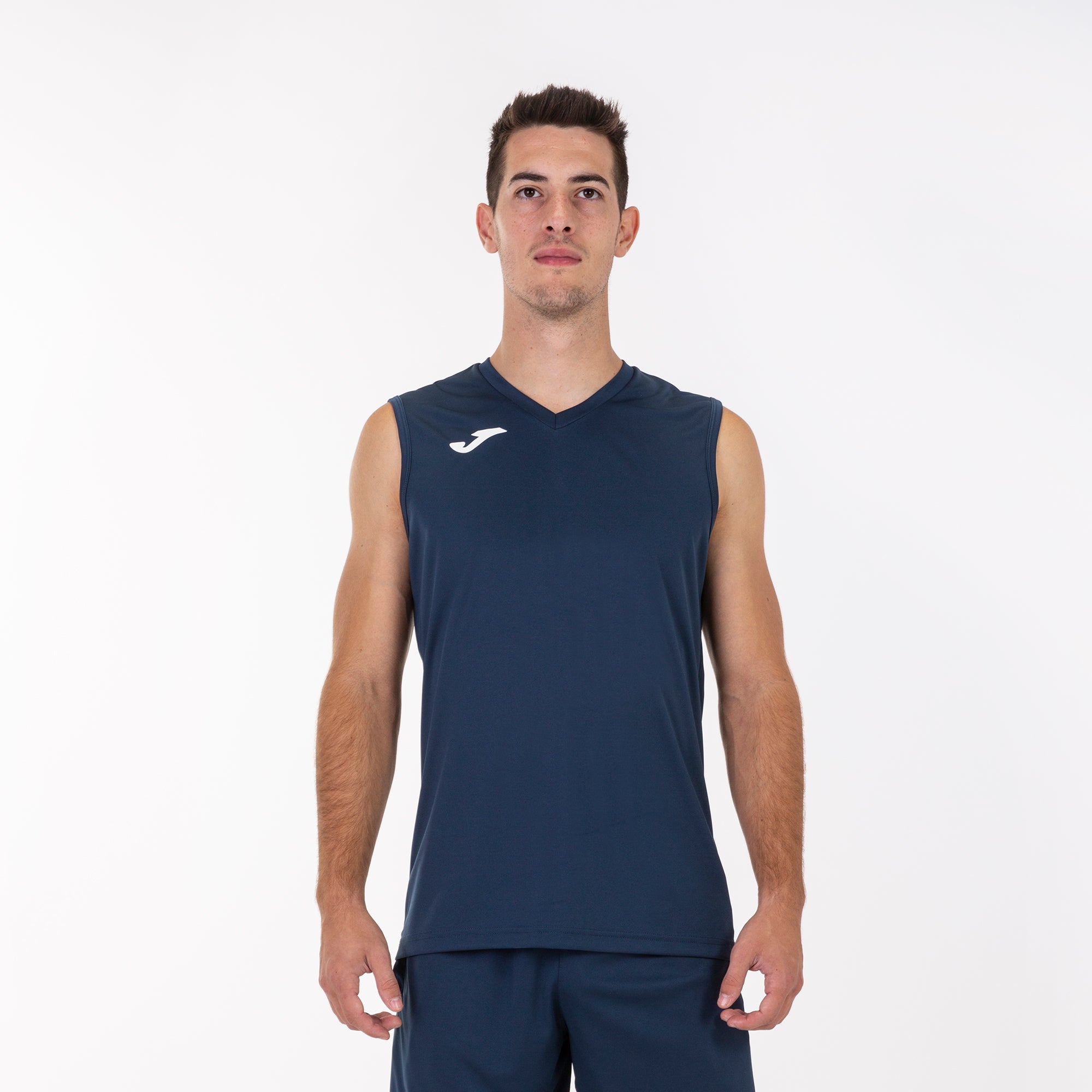 SLEEVELESS T-SHIRT COMBI - BLU NAVY - BLU NAVY