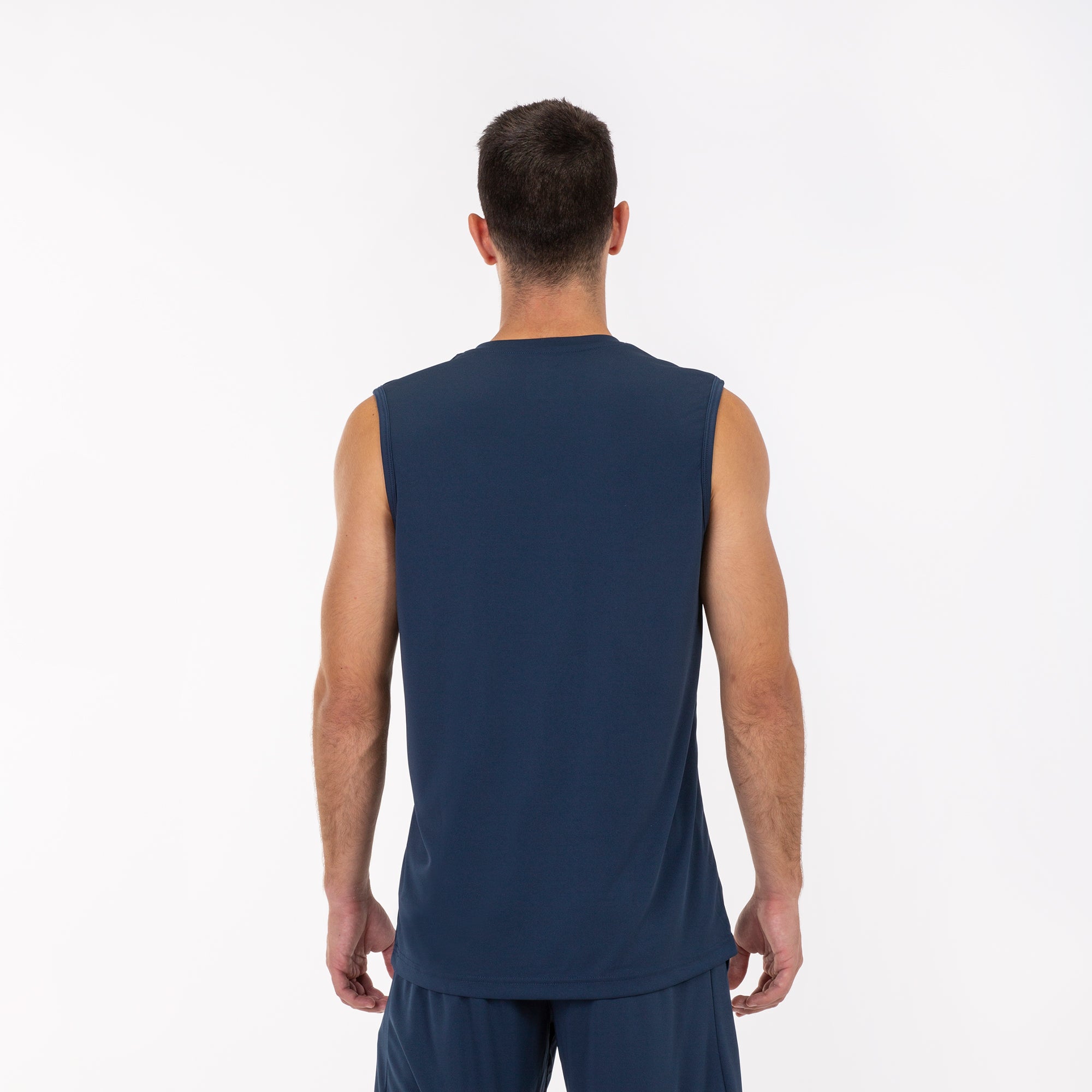 SLEEVELESS T-SHIRT COMBI - BLU NAVY - BLU NAVY