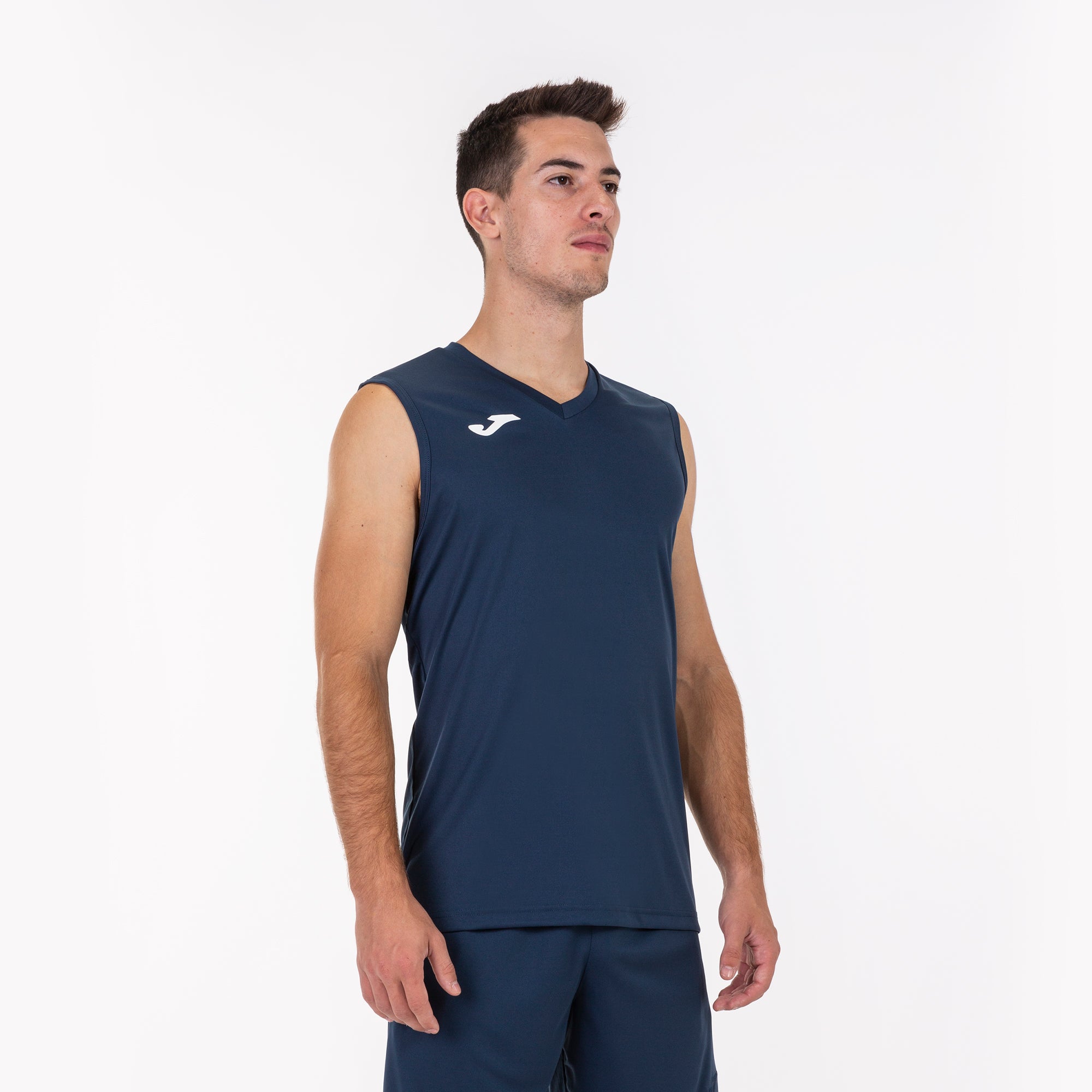 SLEEVELESS T-SHIRT COMBI - BLU NAVY - BLU NAVY