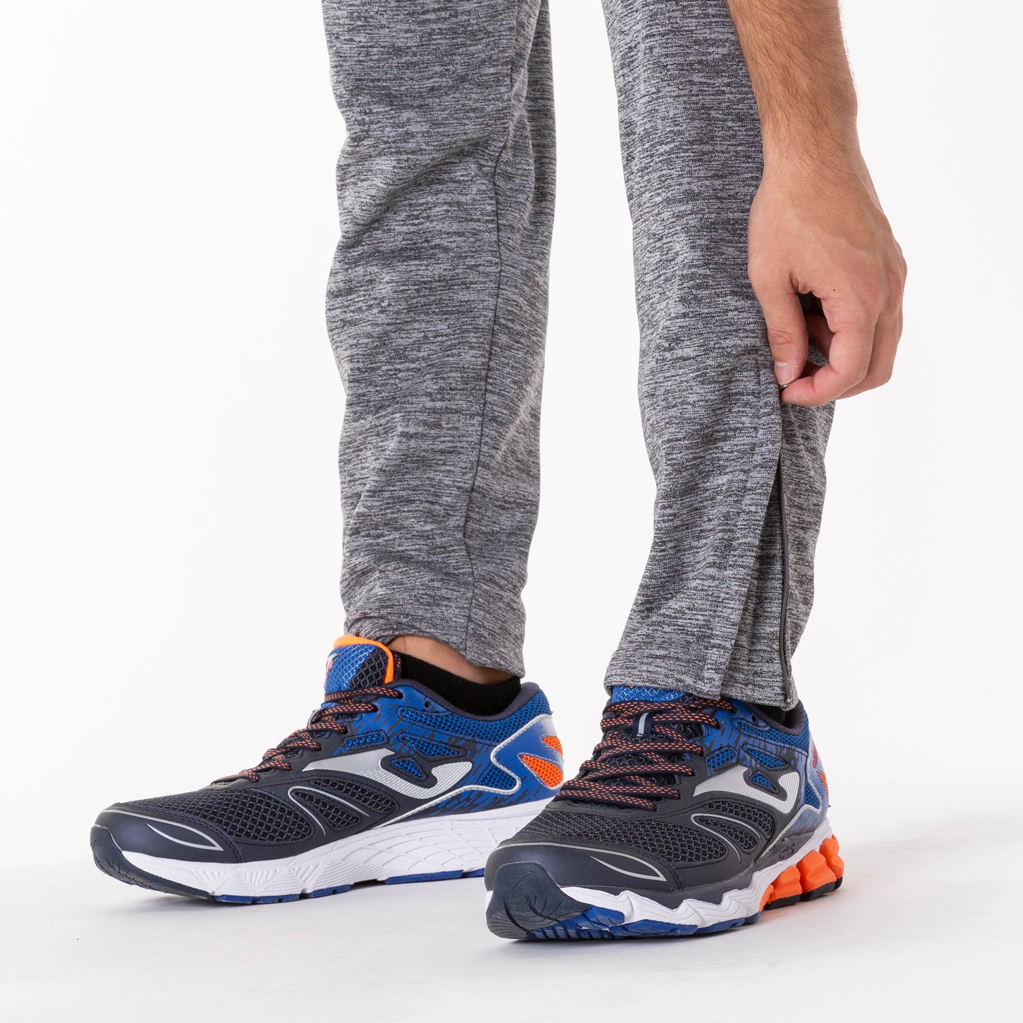 ELBA LONG TROUSERS MELANGE (SKINNY) - GRIGIO MELANGE - GRIGIO MELANGE