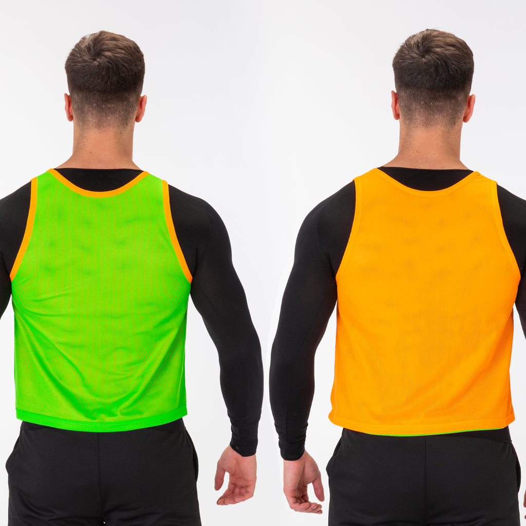 REVERSIBLE TRAINING BIB F.ORANGE-F.GREEN - ARANCIONE FLUO-VERDE FLUO - ARANCIONE FLUO-VERDE FLUO