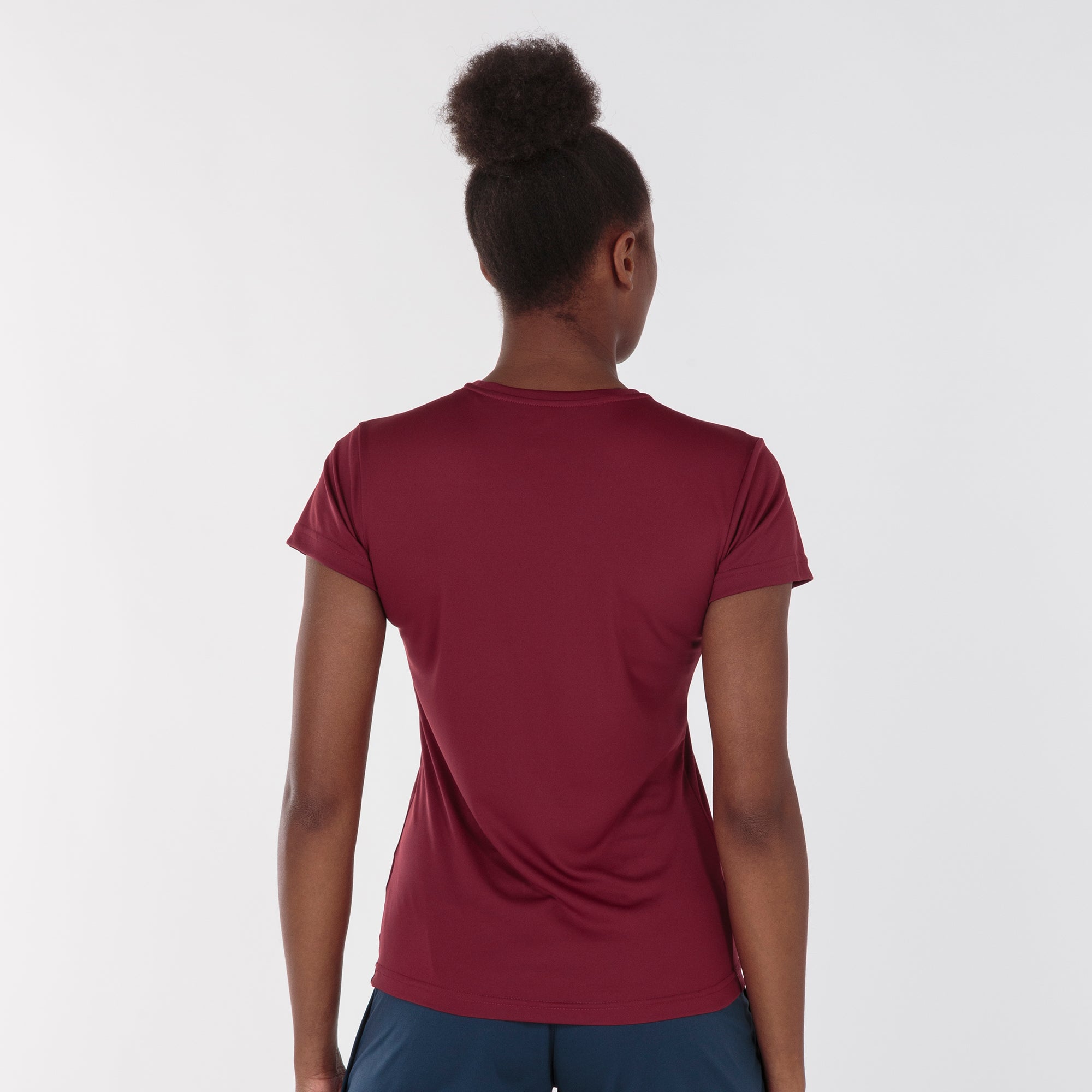 S/S T-SHIRT COMBI WOMEN - BORDEAUX - BORDEAUX