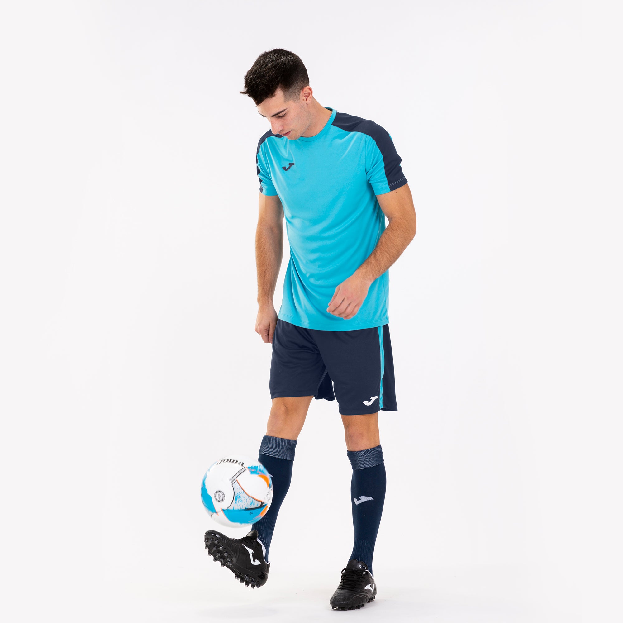 ACADEMY T-SHIRT M/C - TURCHESE FLUO-BLU NAVY - TURCHESE FLUO-BLU NAVY