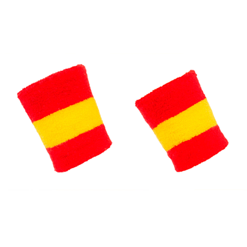 WRISTBAND -2 PACK - ROSSO-GIALLO - ROSSO-GIALLO