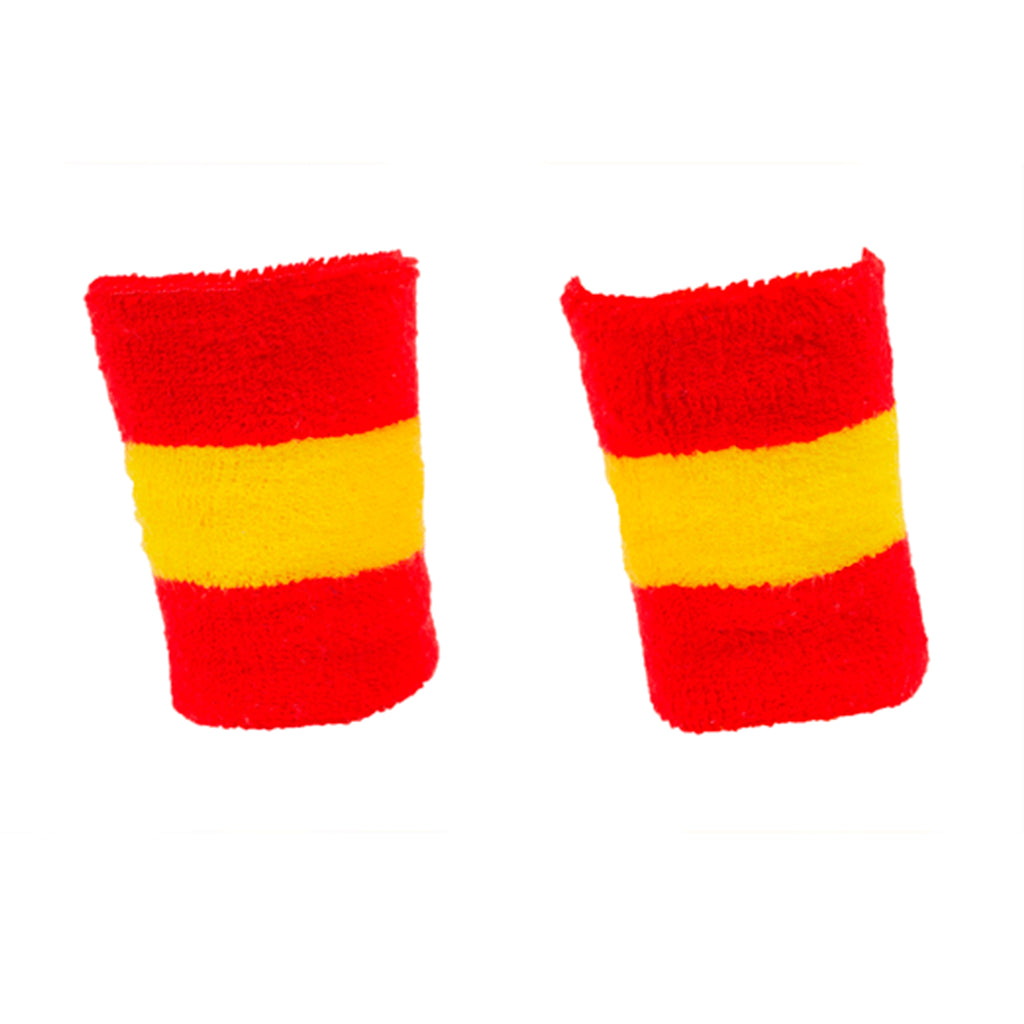 WRISTBAND -2 PACK - ROSSO-GIALLO - ROSSO-GIALLO