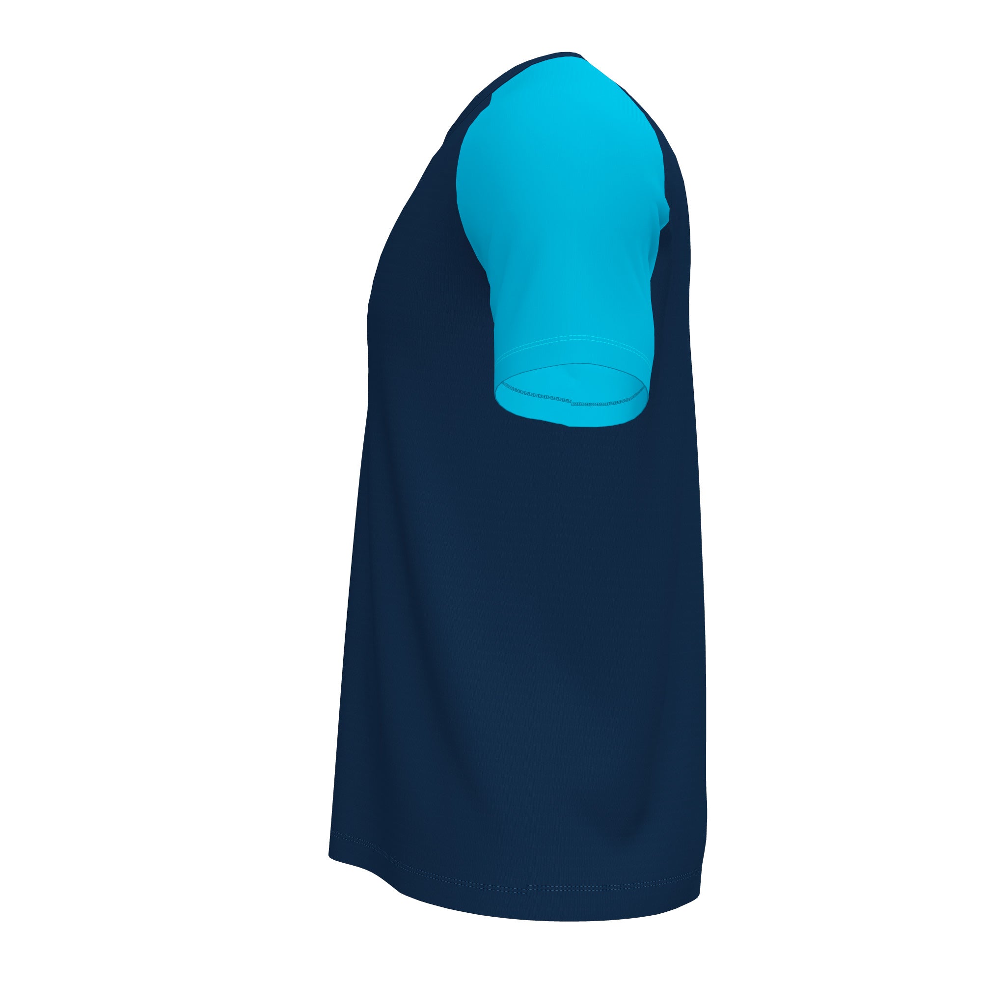 T-SHIRT ACADEMY IV - BLU NAVY-TURCHESE FLUO - BLU NAVY-TURCHESE FLUO