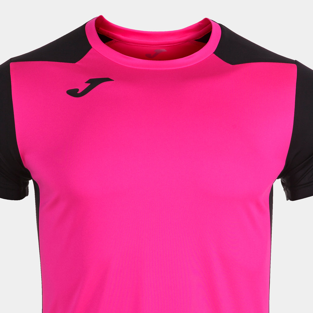 T-SHIRT RECORD II - ROSA FLUO-NERO - ROSA FLUO-NERO