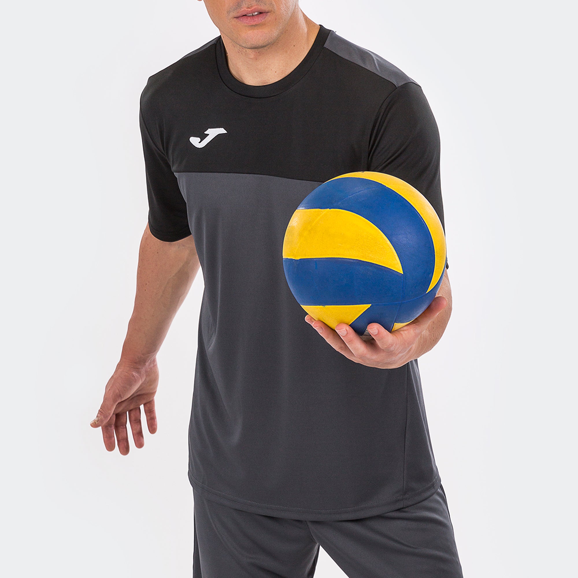 S/S T-SHIRT WINNER - ANTRACITE-NERO - ANTRACITE-NERO