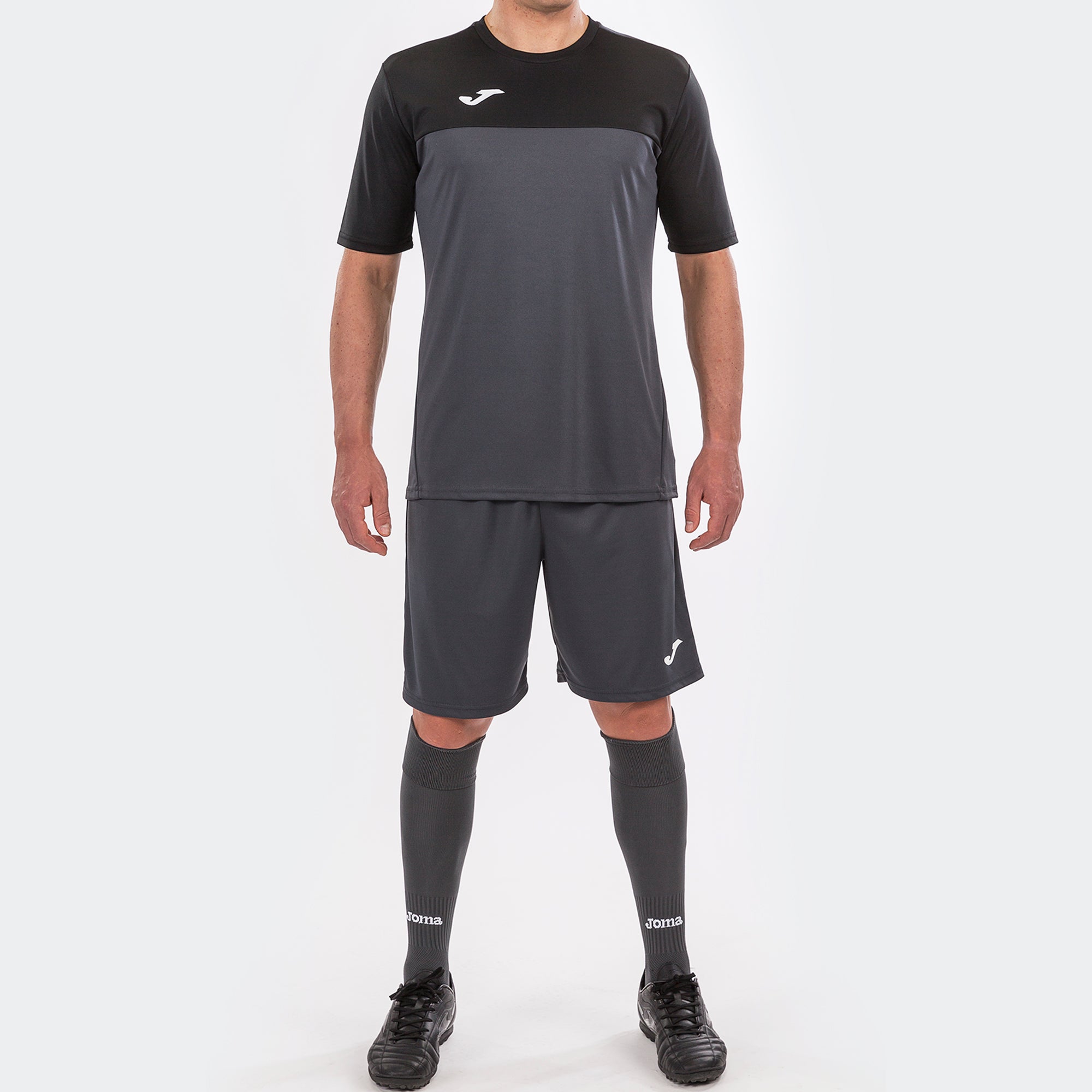 S/S T-SHIRT WINNER - ANTRACITE-NERO - ANTRACITE-NERO