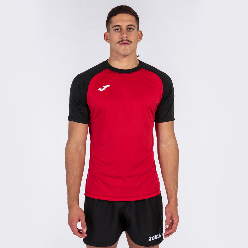 T-SHIRT TEAMWORK - ROSSO-NERO - ROSSO-NERO