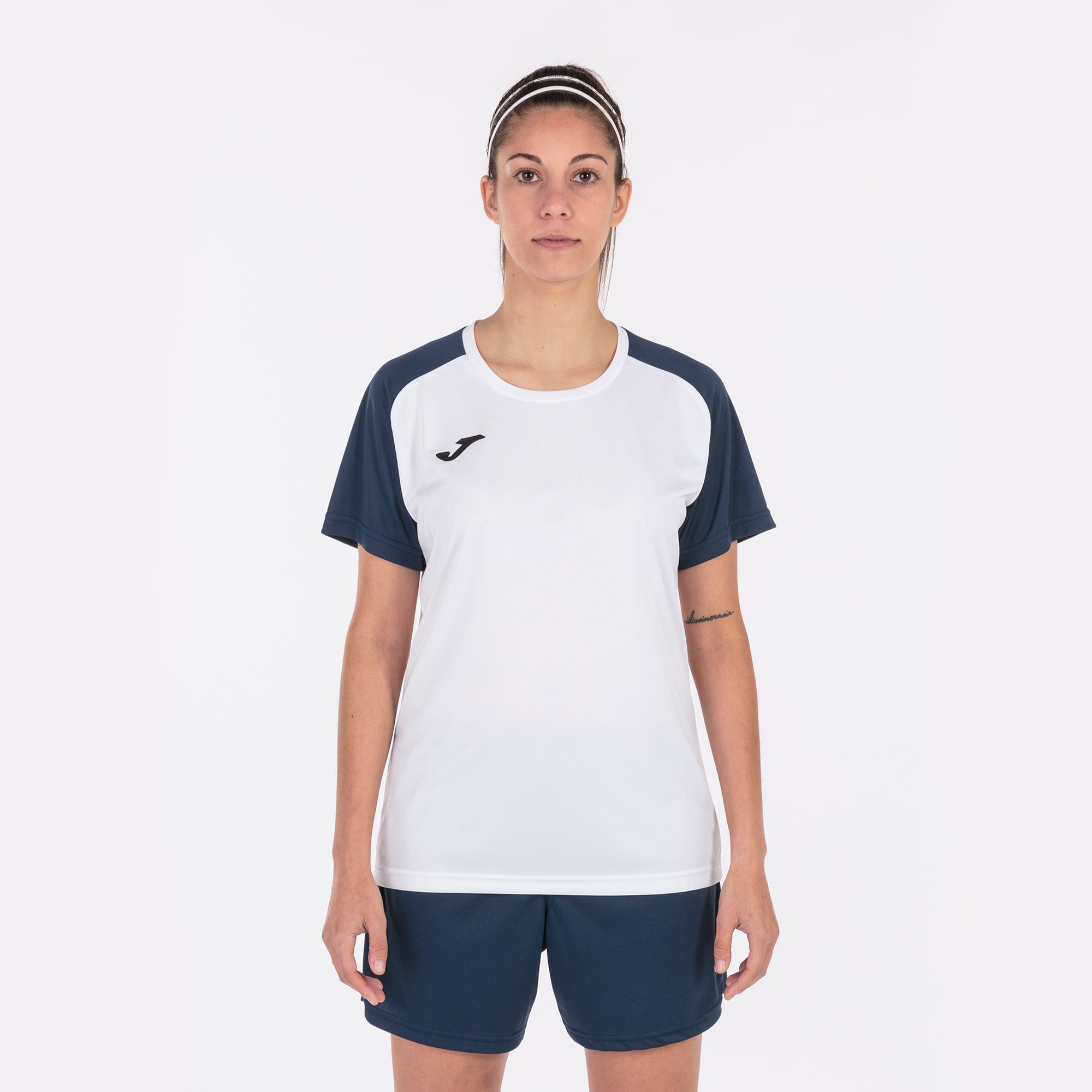T-SHIRT ACADEMY IV - BIANCO-BLU NAVY - BIANCO-BLU NAVY