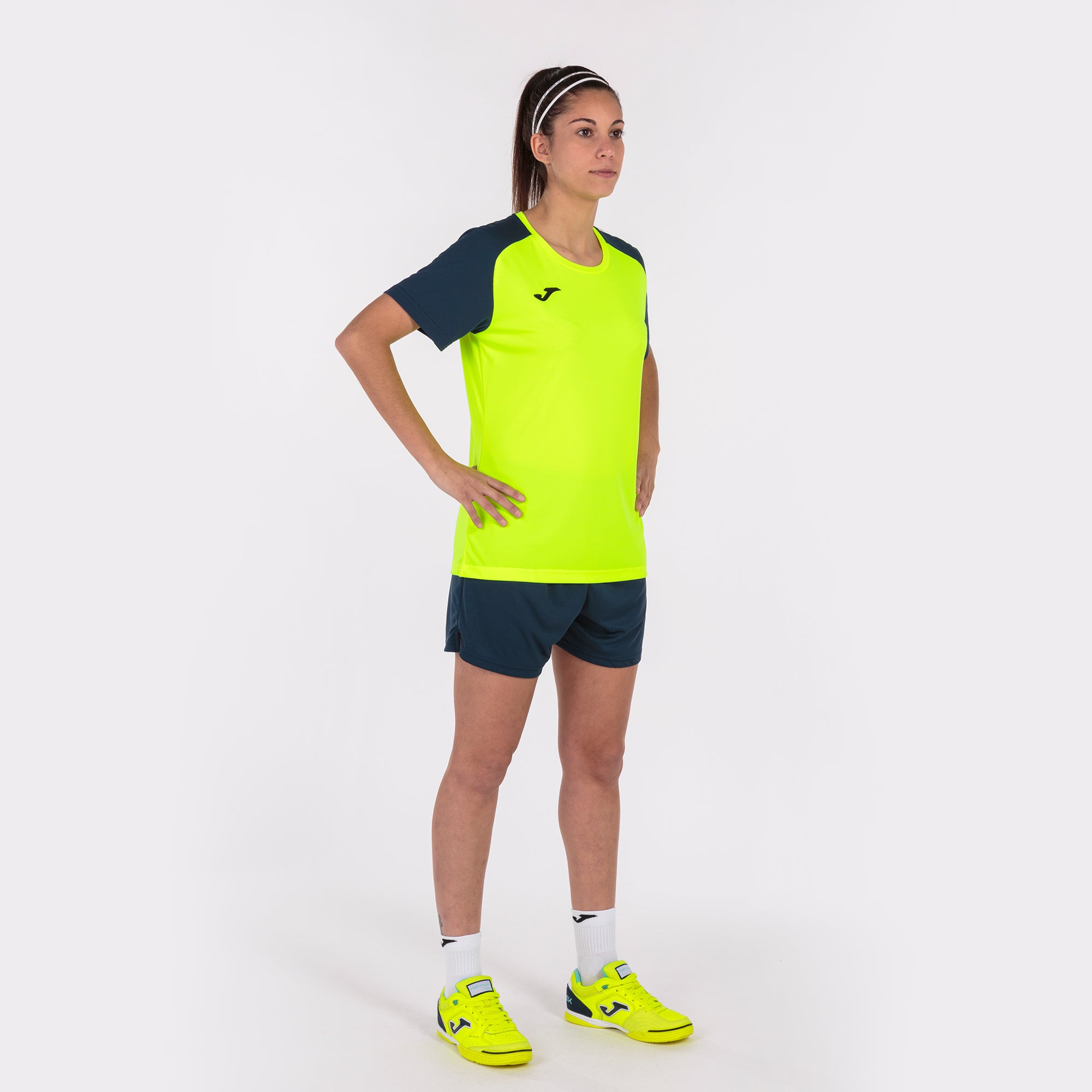 T-SHIRT ACADEMY IV - GIALLO FLUO-BLU NAVY - GIALLO FLUO-BLU NAVY