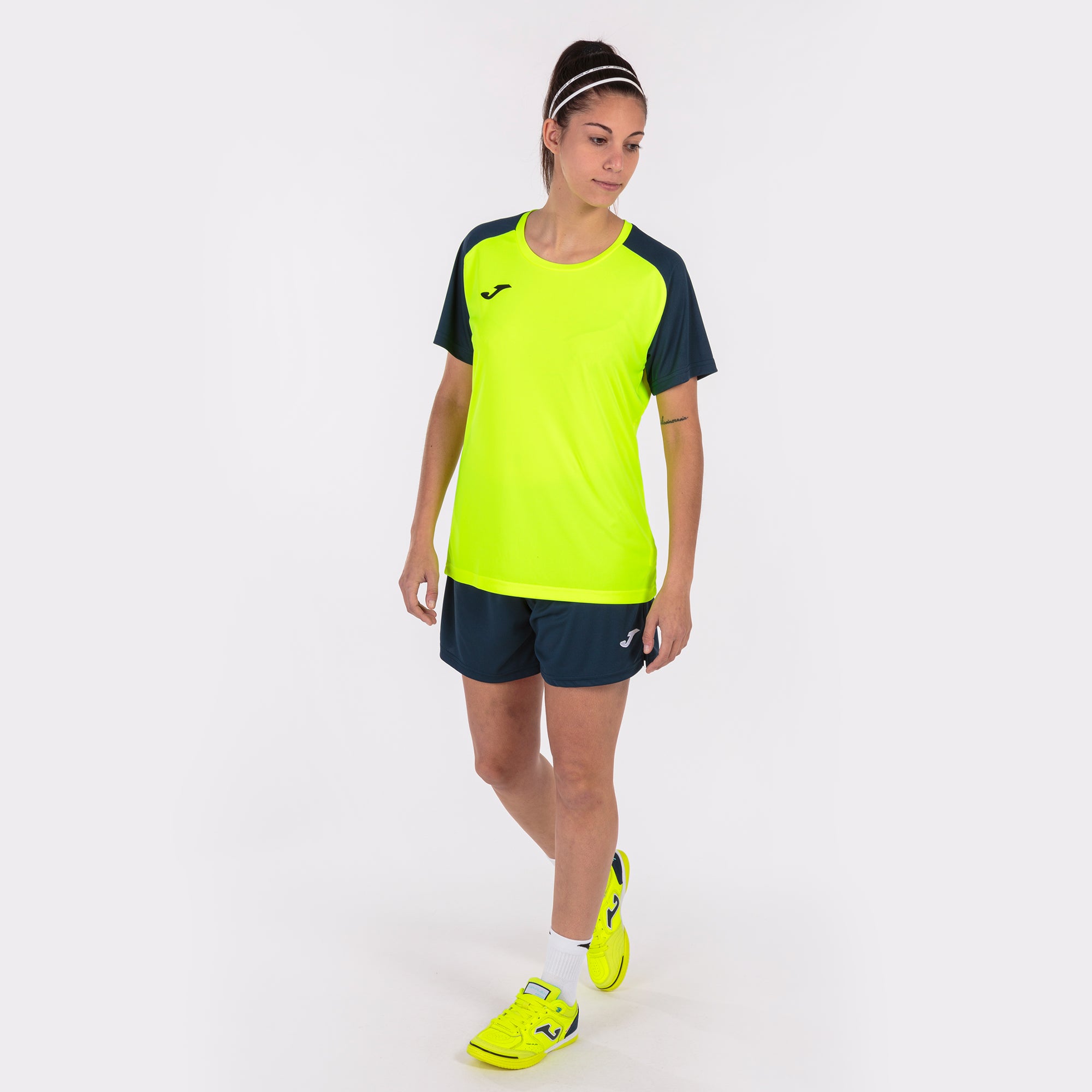 T-SHIRT ACADEMY IV - GIALLO FLUO-BLU NAVY - GIALLO FLUO-BLU NAVY