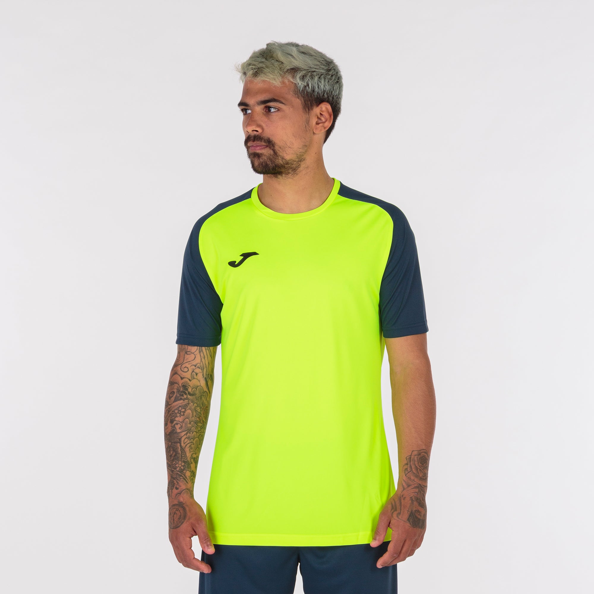 T-SHIRT ACADEMY IV - GIALLO FLUO-BLU NAVY - GIALLO FLUO-BLU NAVY