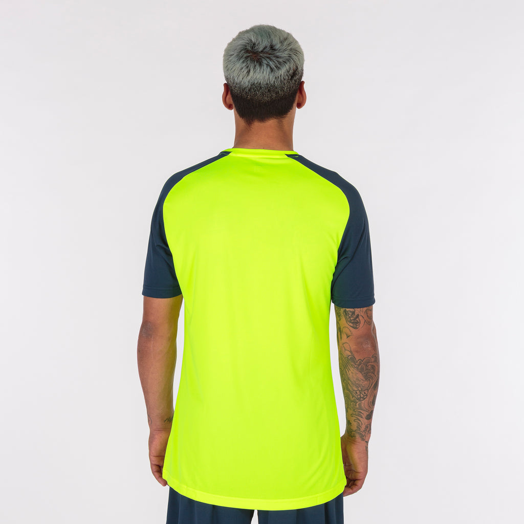 T-SHIRT ACADEMY IV - GIALLO FLUO-BLU NAVY - GIALLO FLUO-BLU NAVY