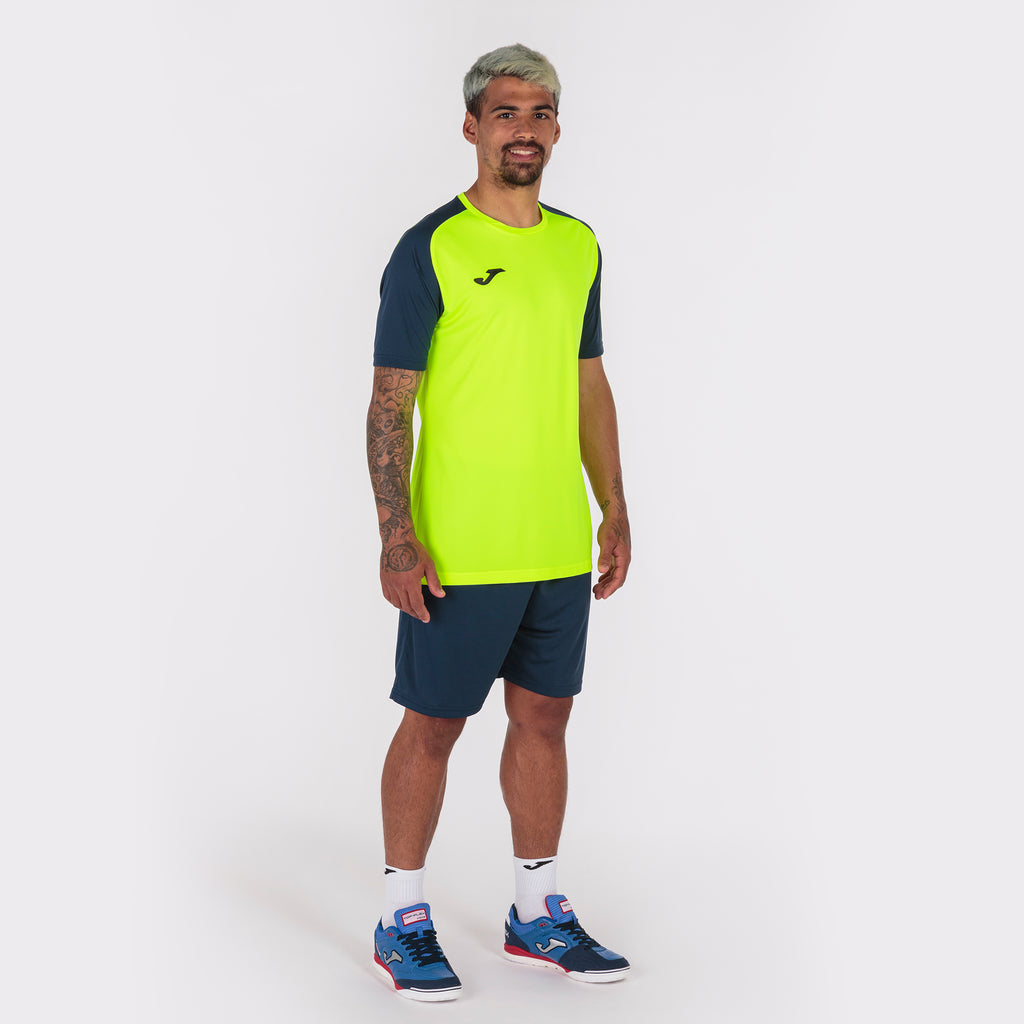 T-SHIRT ACADEMY IV - GIALLO FLUO-BLU NAVY - GIALLO FLUO-BLU NAVY