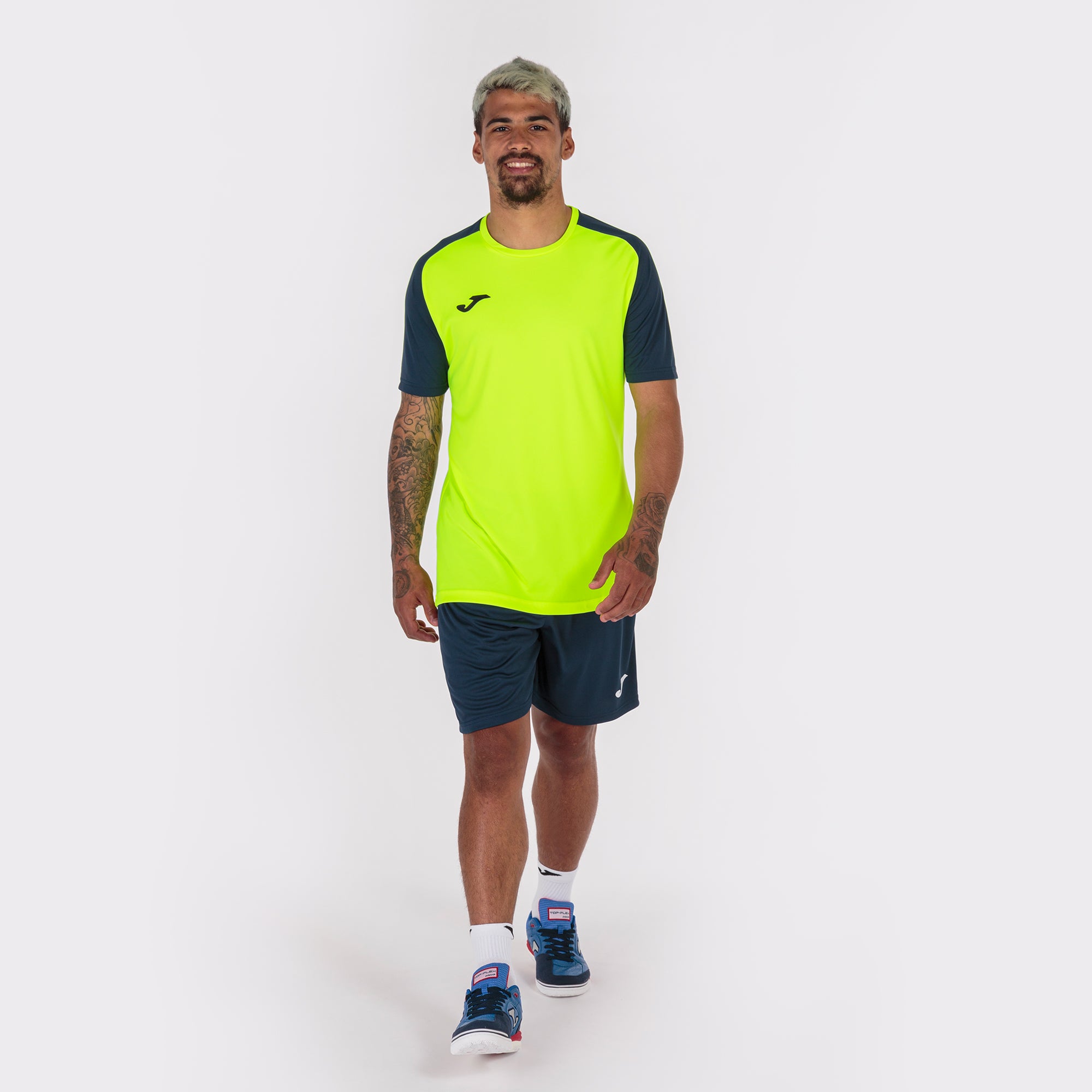 T-SHIRT ACADEMY IV - GIALLO FLUO-BLU NAVY - GIALLO FLUO-BLU NAVY