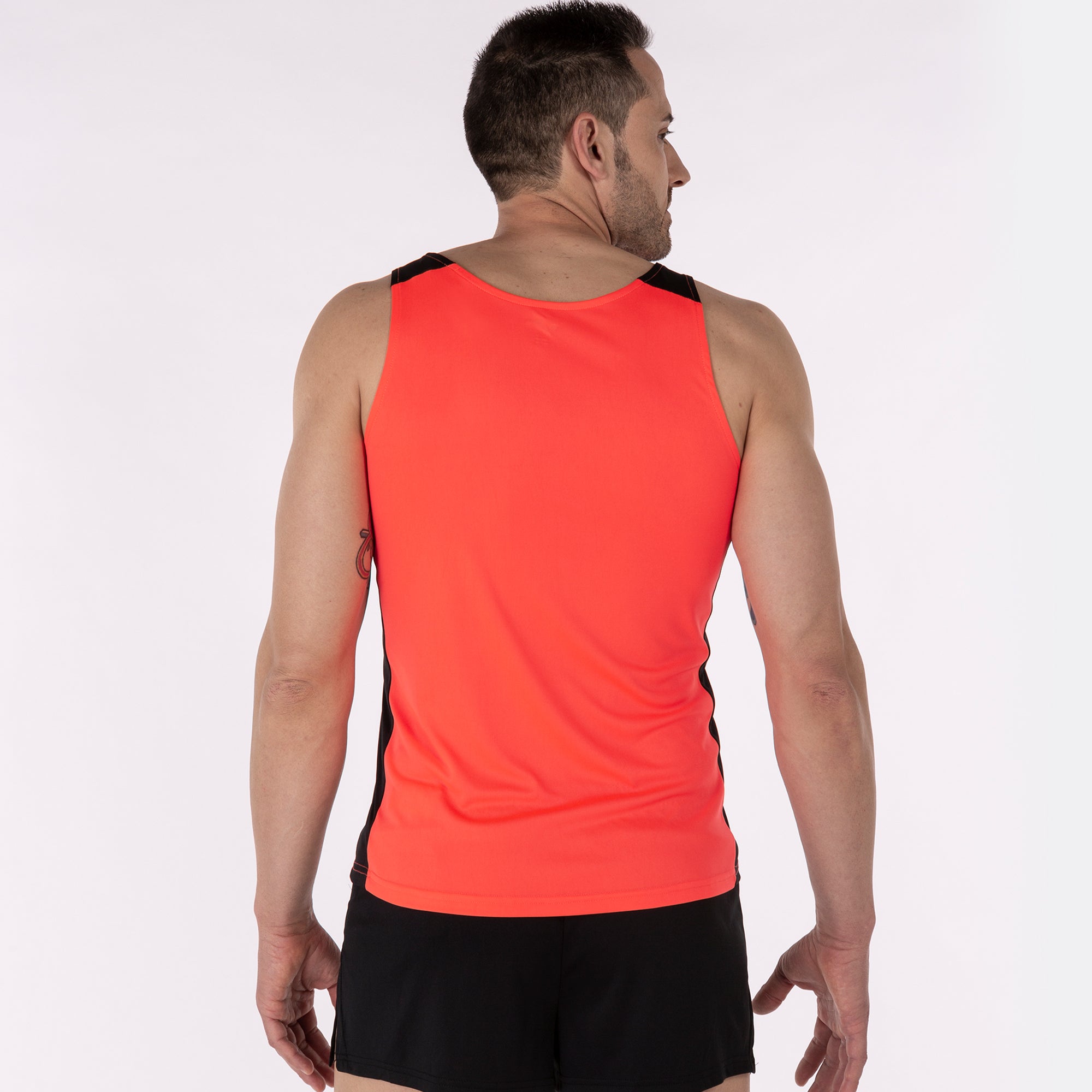 T-SHIRT RECORD II - CORALLO FLUO-NERO - CORALLO FLUO-NERO