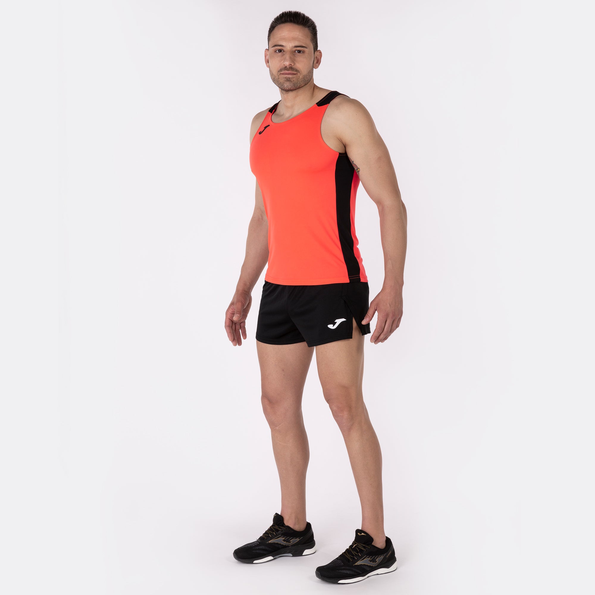 T-SHIRT RECORD II - CORALLO FLUO-NERO - CORALLO FLUO-NERO