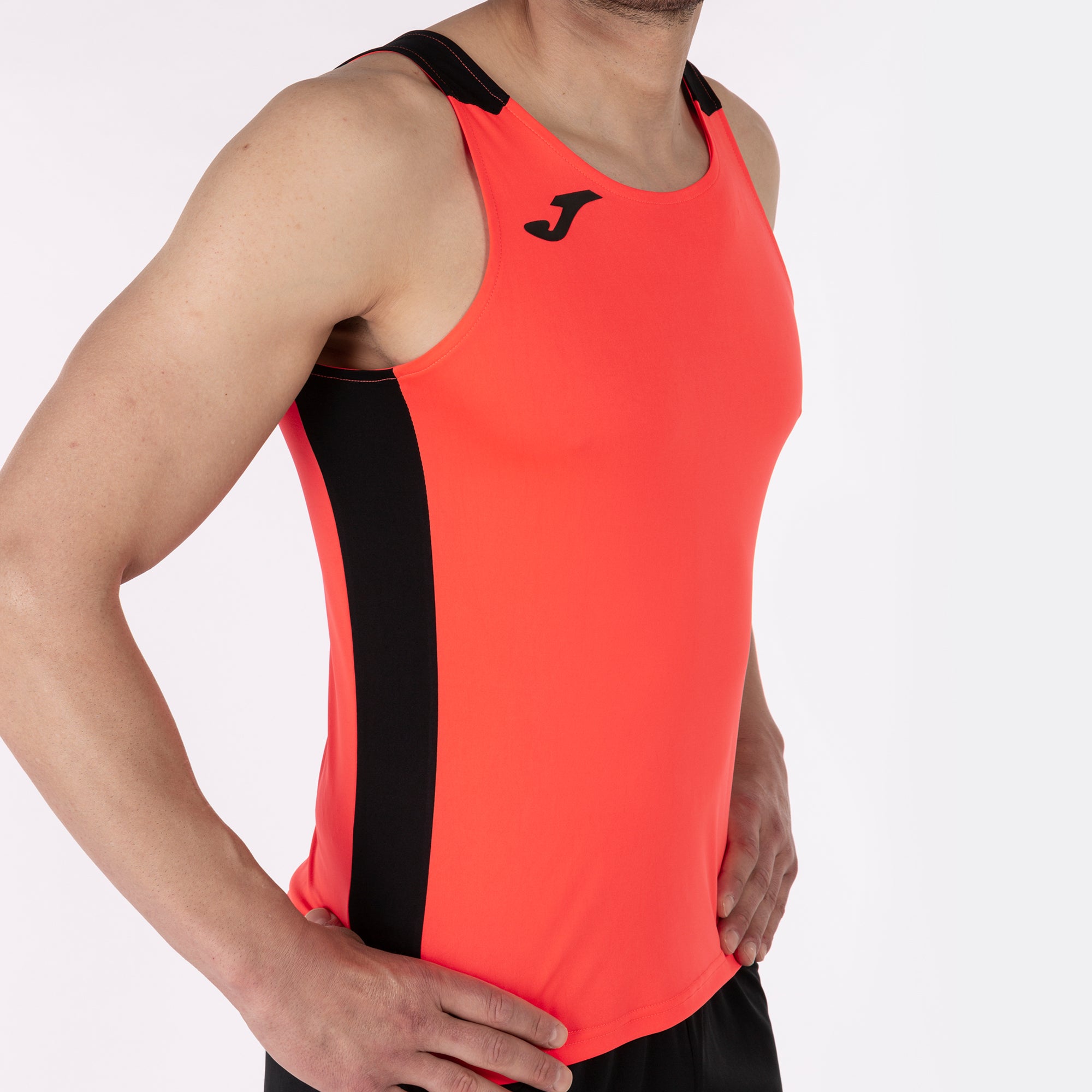 T-SHIRT RECORD II - CORALLO FLUO-NERO - CORALLO FLUO-NERO