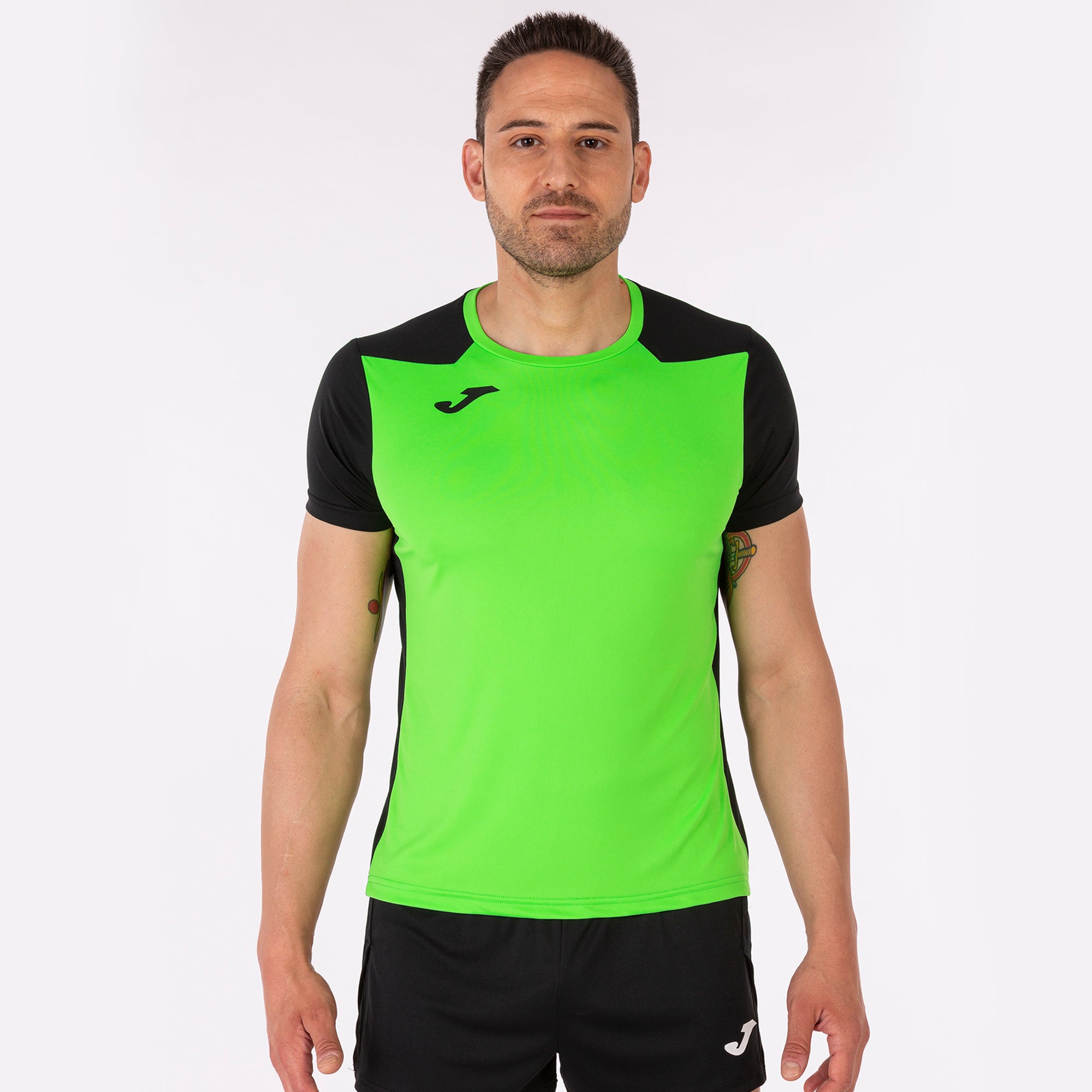 T-SHIRT RECORD II - VERDE FLUO-NERO - VERDE FLUO-NERO