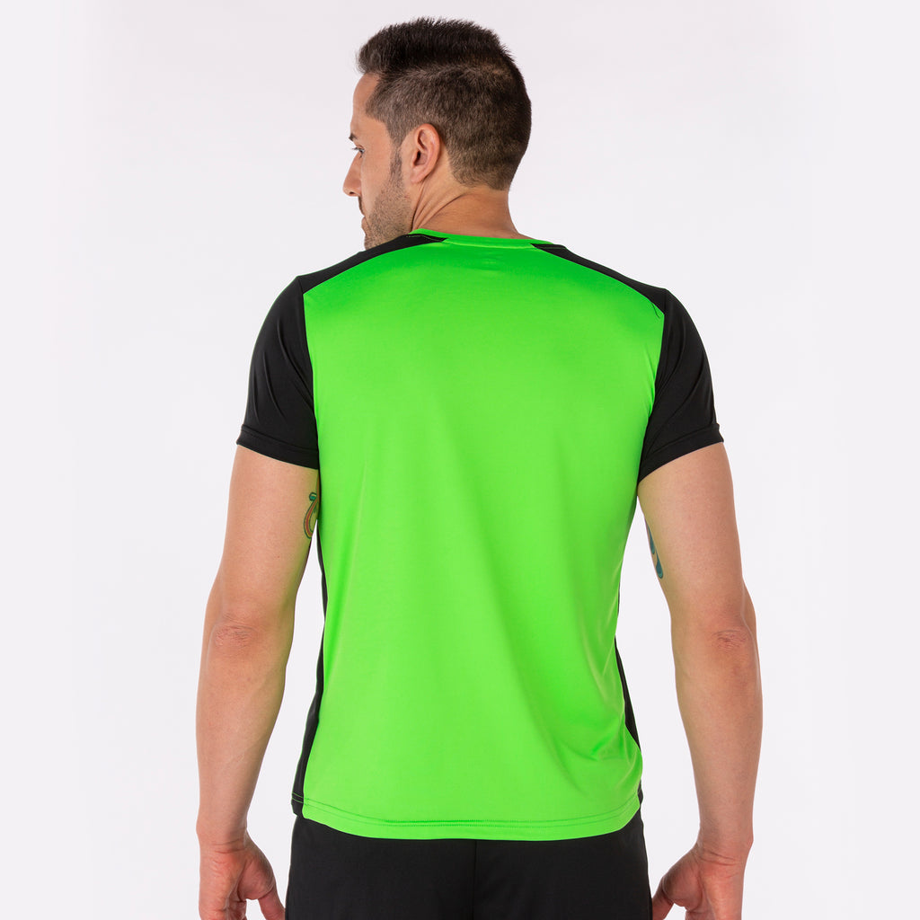 T-SHIRT RECORD II - VERDE FLUO-NERO - VERDE FLUO-NERO