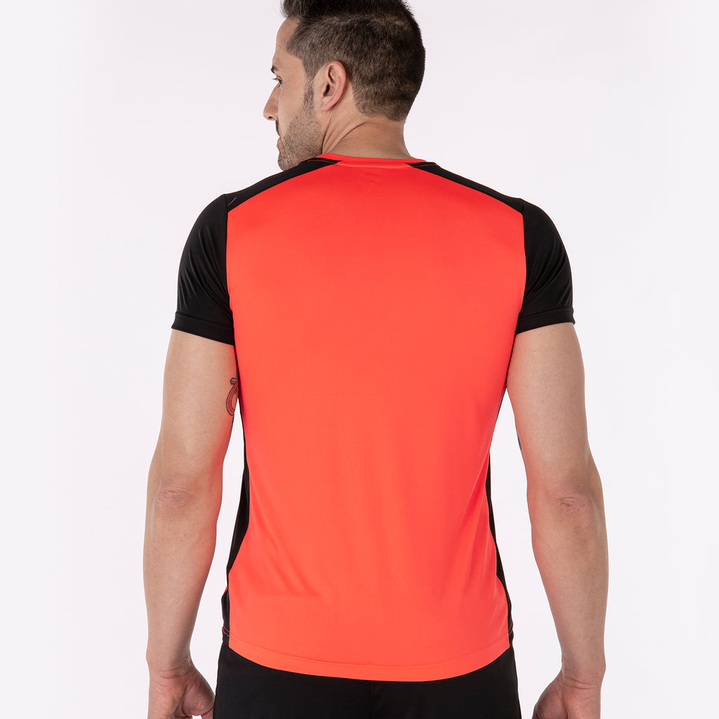 T-SHIRT RECORD II - CORALLO FLUO-NERO - CORALLO FLUO-NERO