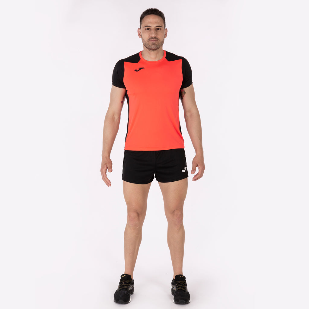 T-SHIRT RECORD II - CORALLO FLUO-NERO - CORALLO FLUO-NERO
