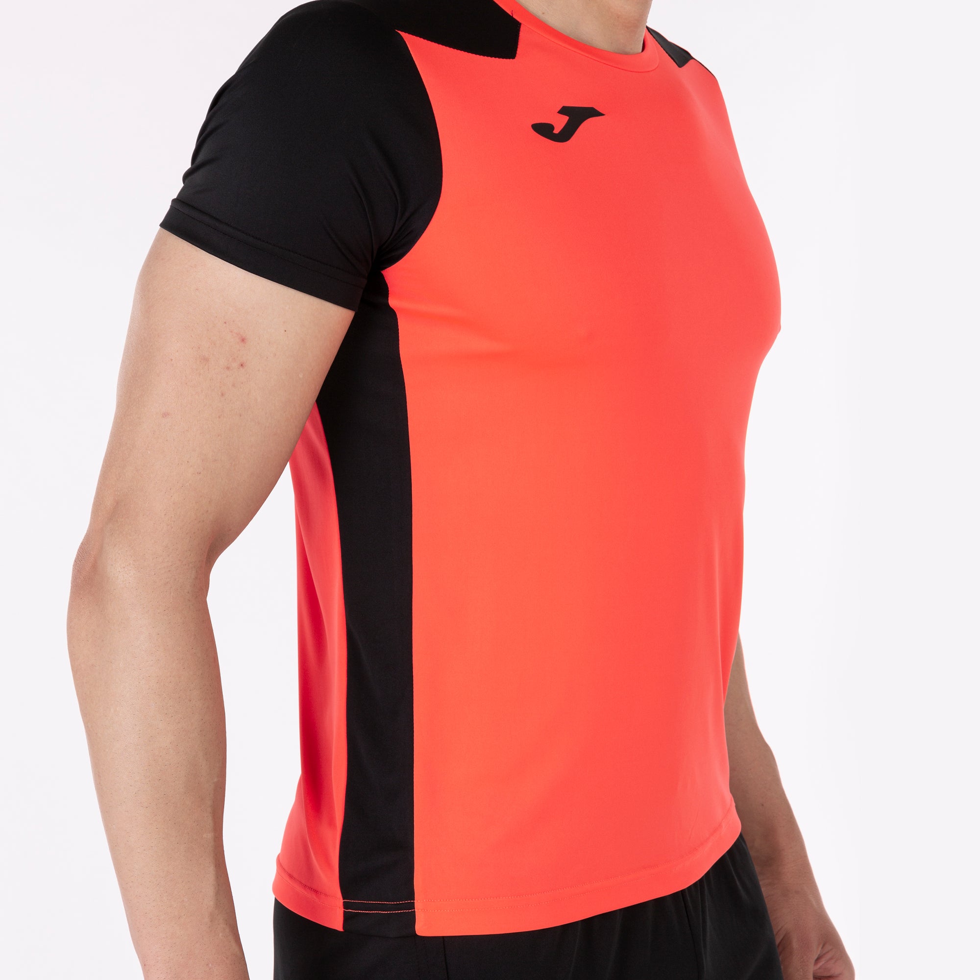 T-SHIRT RECORD II - CORALLO FLUO-NERO - CORALLO FLUO-NERO