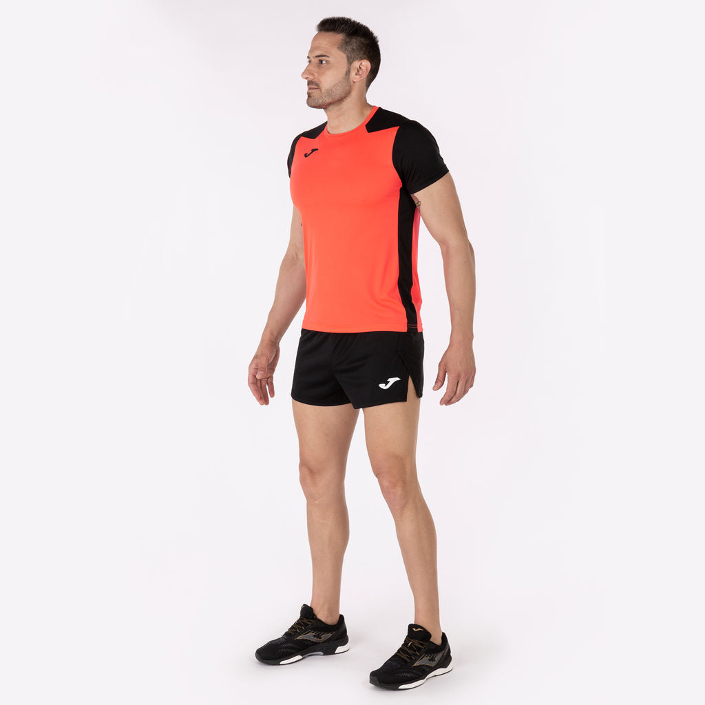 T-SHIRT RECORD II - CORALLO FLUO-NERO - CORALLO FLUO-NERO