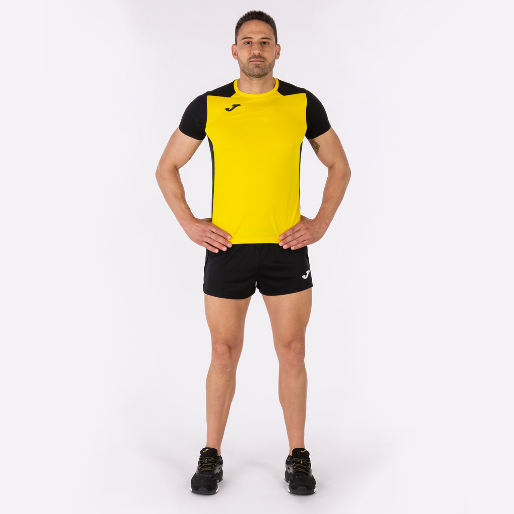 T-SHIRT RECORD II - GIALLO-NERO - GIALLO-NERO