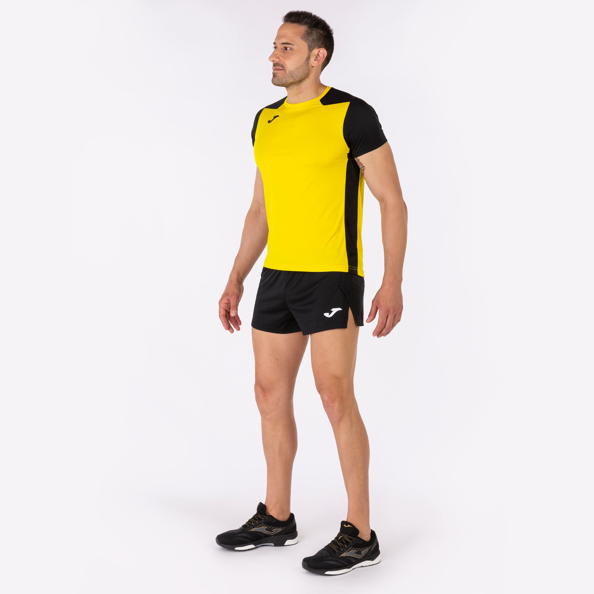 T-SHIRT RECORD II - GIALLO-NERO - GIALLO-NERO