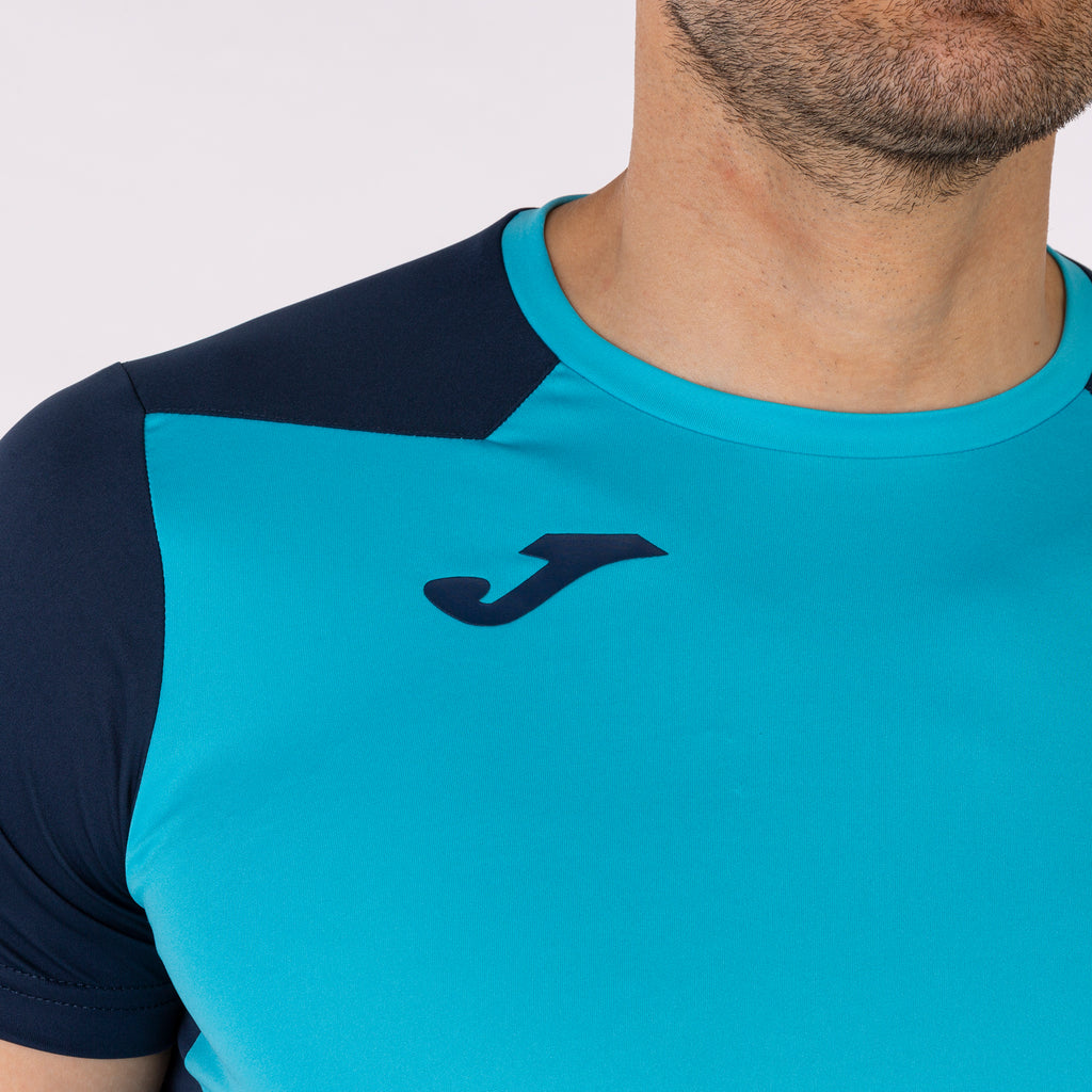 T-SHIRT RECORD II - TURCHESE FLUO-BLU NAVY - TURCHESE FLUO-BLU NAVY