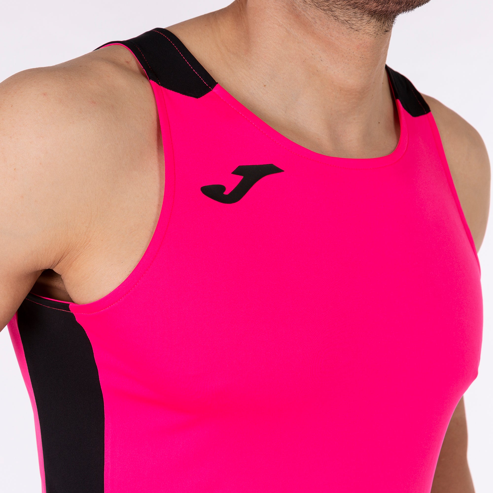 T-SHIRT RECORD II - ROSA FLUO-NERO - ROSA FLUO-NERO