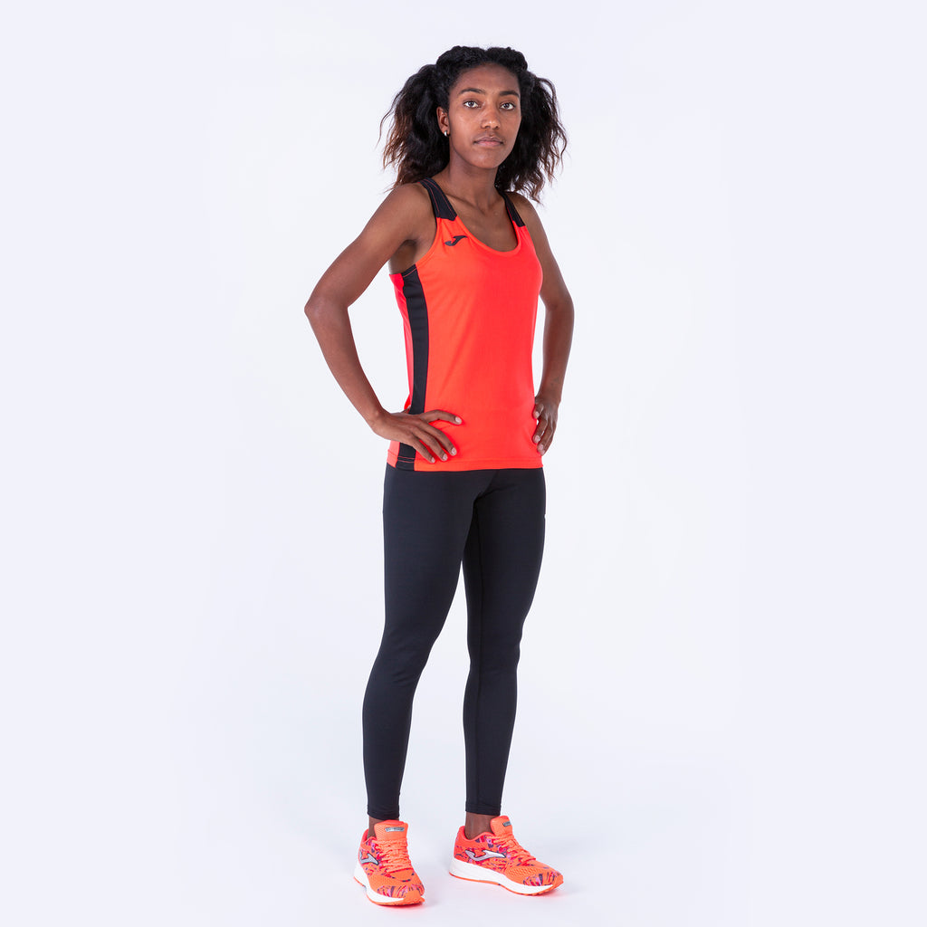 T-SHIRT RECORD II - CORALLO FLUO-NERO - CORALLO FLUO-NERO