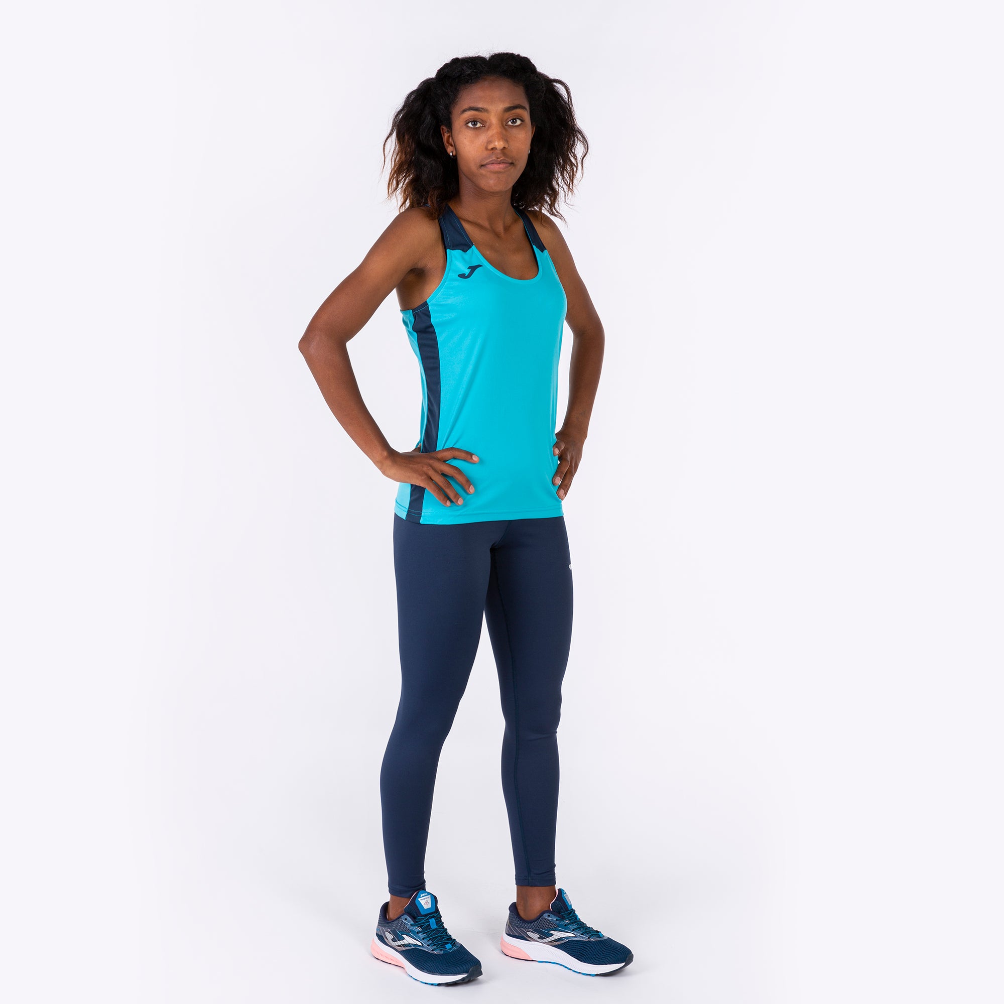 T-SHIRT RECORD II - TURCHESE FLUO-BLU NAVY - TURCHESE FLUO-BLU NAVY